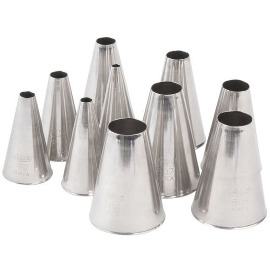 ATECO Plain Round Cake Decorating Tip Set 810