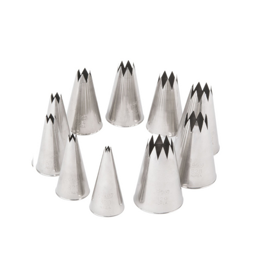 ATECO Star Cake Decorating Tip Set of 10 830