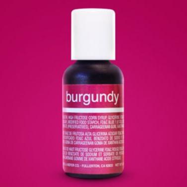Chefmaster Burgundy .70oz Liqua Gel Color