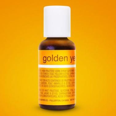 Chefmaster Golden Yellow .70oz Liqua Gel Food Color