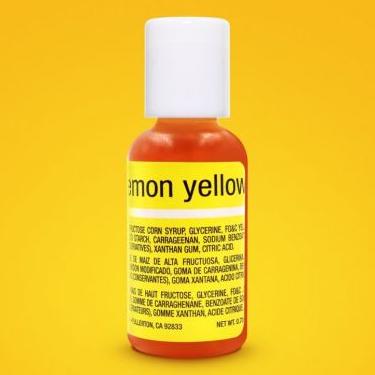 Chefmaster Lemon Yellow .70oz Liqua Gel Food Color
