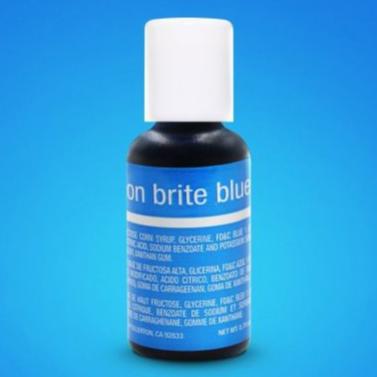Chefmaster Neon Brite Blue .70oz Liqua Gel Food Color