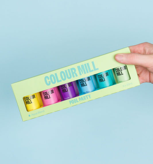 Colour Mill Aqua Blend Food Colors Pool Party Set