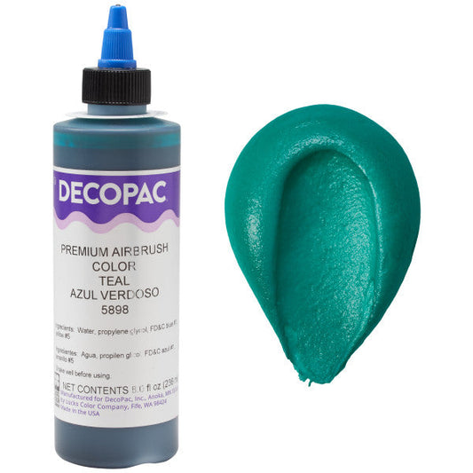 Decopac Teal Premium Airbrush Food Color 5898