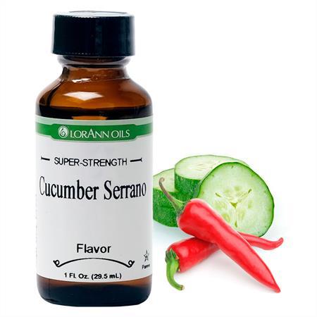 Lorann Cucumber Serrano Flavor 1oz 0312