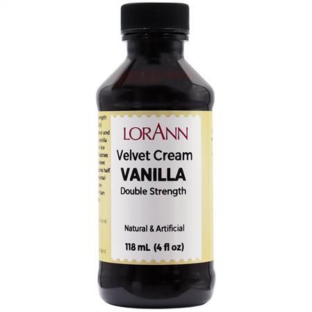 Lorann Velvet Cream Vanilla Double Strength Flavor 4oz 3019